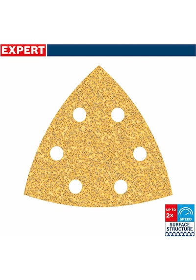 Bosch Expert 93x93 Mm 40 Kum Üçgen Zımpara Kağıdı 50'li 2608900926