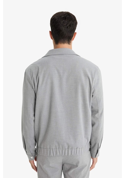 Defacto Relax Fit Polo Yaka Fermuarlı Mont F0417ax25augr377 Gri