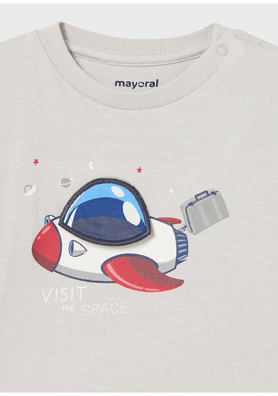 Mayoral Gri Bebek Tshirt - Mayoral - Açık Gri - 18-ay - 2014--açık Gri-18-ay