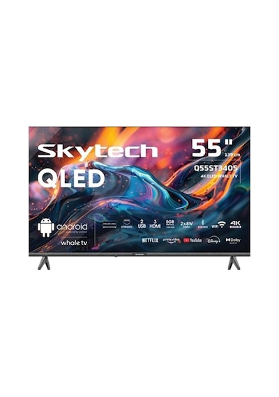 Skytech Q55ST3405  55" 139 Ekran Uydu Alıcılı 4K Ultra HD Smart QLED TV