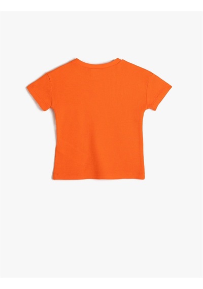 Koton 4smb10229tk 222 Turuncu Erkek Bebek Jersey Kısa Kollu T-shirt Turuncu