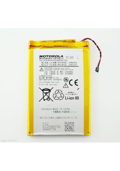 Kdr Lenovo Moto E XT1021 FC40 BL40 Batarya Pil