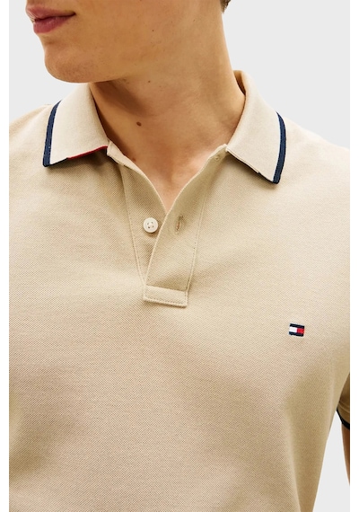 Tommy Hilfiger Erkek Polo Yaka T Shirt Mw0mw42748 Rbt Kum