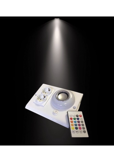 Müzik Çalarlı Tezgah Altı Aydınlatma Rgb Ledli Bluetooth Bağlantı - Beyaz