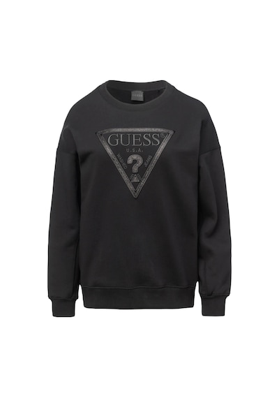 Guess Glitter Kadın Siyah Sweatshirt W5bq11kc8ı1-jblk Siyah