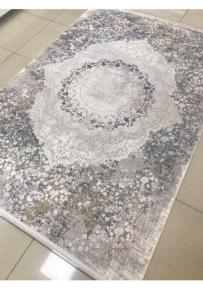 Padişah Halı Evidence 36833 111 Serisi Viskon Akrilik Salon Oturma Yatak Odası Halısı Çok Renkli - Gri