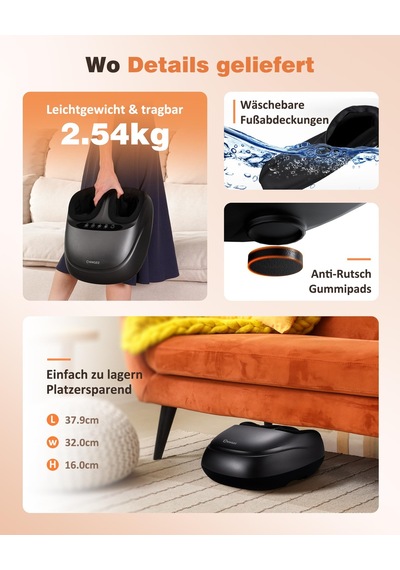 Knqze Ayak Masajı, Isıtma Fonksiyonlu Elektrikli Ayak Masajı, Plantar Fasiit Ve Nöropati İçin Derin Yoğurma Shiatsu Ayak Masajı, Anne, Kadın, Erkek, 47 Ayakkabı Numarasına Kadar Hediyeler Knqze Ayak Masajı, Isıtma Fonksiyonlu Elektrikli Ayak Masajı, Plantar Fasiit Ve Nöropati İçin Derin Yoğurma Shiatsu Ayak Masajı, Anne, Kadın, Erkek, 47 Ayakkabı Numarasına Kadar Hediyeler
