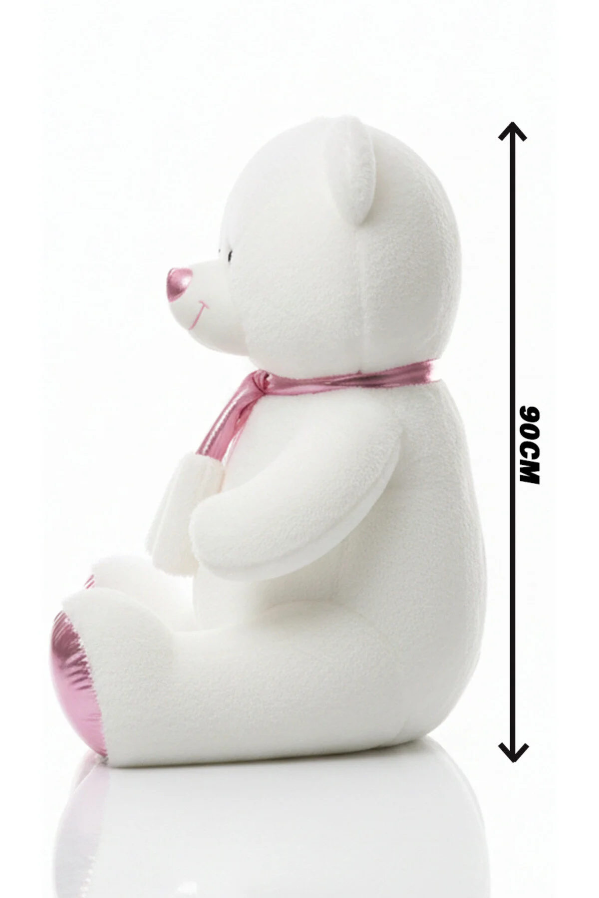 Ayıcık Atkılı 90 Cm - Yumuşak & Koleksiyon Açık Pembe