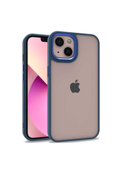Apple Uyumlu  iPhone 13 Kılıf Zore Flora Buton,Kenar Çevresi Renkli Kılıf