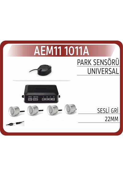 Üniversal Park Sensörü Arka Sesli Uyarı Gri 22mm Aem 111011a