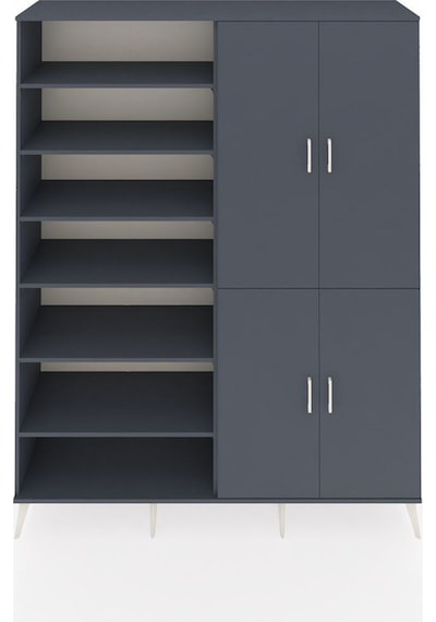 Hyperion Gardrop 8 Raflı 4 Kapaklı 2 Askılı 176x44x221 Antrasit-antrasit Antrasit Hyperion Gardrop 8 Raflı 4 Kapaklı 2 Askılı 176x44x221 Antrasit-antrasit Antrasit