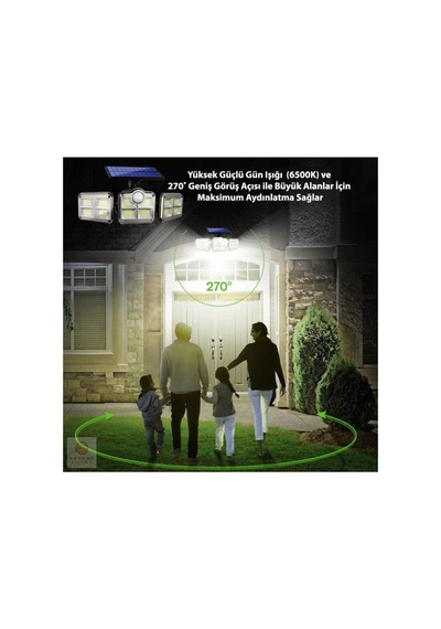 River World 122 Ledli Uzaktan Kumandalı Sensörlü Bahçe Lambası 83570770