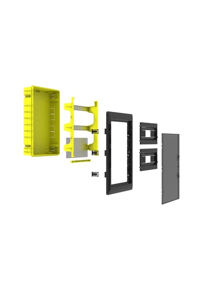 Yavuz Sigorta Kutusu 30 Sigortalı + Zayıf Akım Bölmeli Sıva Altı Sigorta Kutusu Ip40 39 X 53.5 X 10.7 Cm Poli 019-z