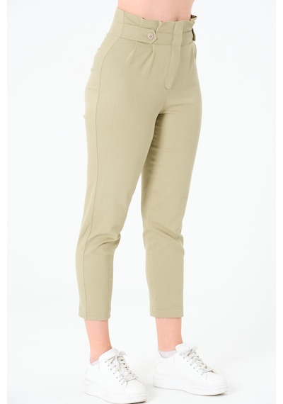 Sortie Collection Pileli Gabardin Pantolon Olive