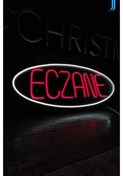 Işıklı Eczane - Neon Led Tabela Duvar Dekorasyon