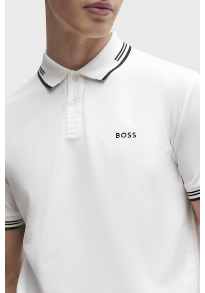 Boss Erkek Polo Yaka T Shirt 50506193 100 Beyaz