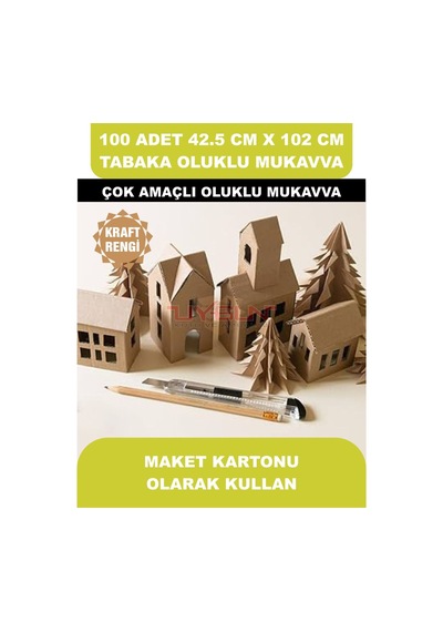 100 Adet 42.5cm X 102cm Baskısız Tabaka Oluklu Mukavva, Çocuk Etkinlik Kartonu, Maket Kartonu, Kargo Kartonu