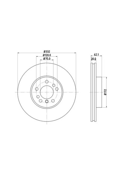 Bmw X5 3.0d Fren Diski On 2001-2007 Hella 8dd355127631 2adettir