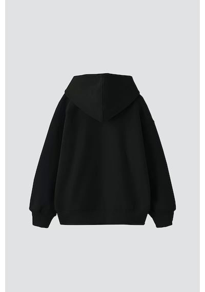 Startmore Woman Shadows Baskılı Siyah Oversize Unisex Siyah