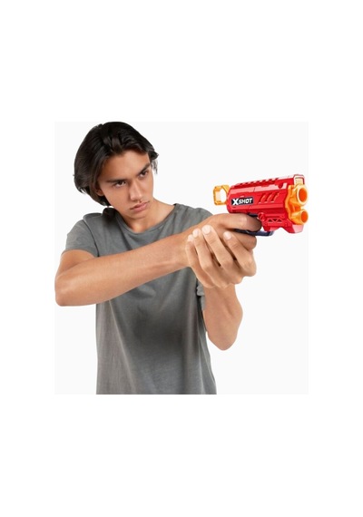 X Shot X-shot Excel Micro 2.0 Mini Dart Atıcı Tabanca Nerf, Oyuncak Tabanca Kırmızı
