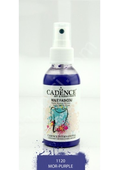 Cadence Your Fashion Sprey Kumaş Boyası - 1120 Mor
