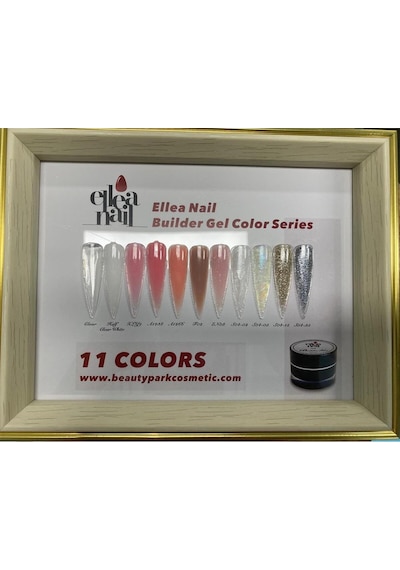 Ellea Nail Glıtter Buılder Gel 30 Mg S04-35 Gümüş Simli