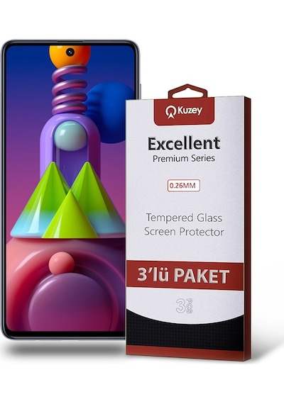 Samsung Uyumlu Galaxy M51 Ekran Koruyucu Cam 3 Adet (532176874) 20 Tl Fark Ile Apple  iPhone Hızlı Şarj Kablosu