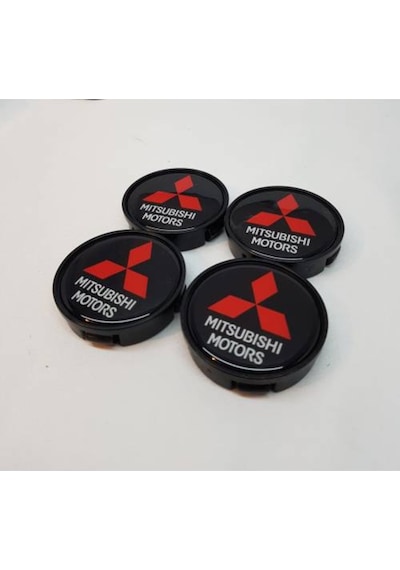 Jant Göbeği Mitsubishi 65/60 (60Mm Yuva)4'Lü Set Plasto Kırmızı
