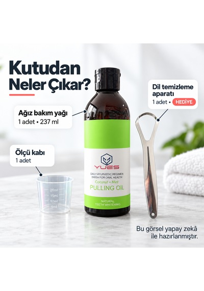 Yues Oil Pulling Ağız Bakım Yağı 237 Ml Dil Temizleyici Hediyeli