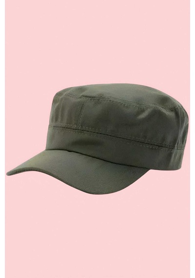 Tezzgelsin Unisex Pamuklu Castro Şapka Haki Yeşil