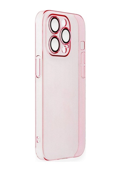 Apple iPhone  Uyumlu,  14 Pro Kılıf Armada Lensli Kapak - Rose Gold