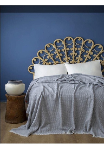 Apricitas Home Çift Kişilik Pike Miren Gri