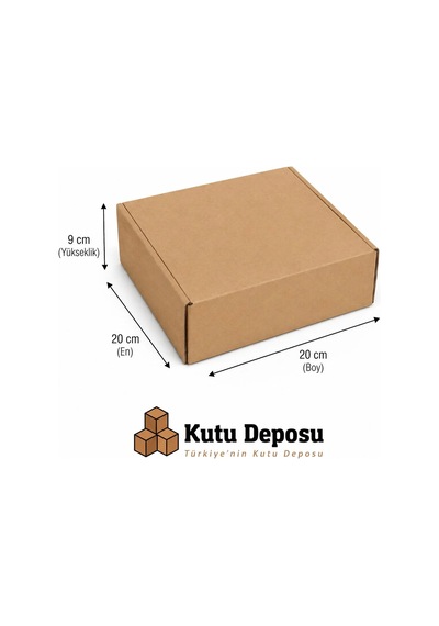 20x20x9 Cm E-ticaret Ve Kargo Kutusu 50 Adet