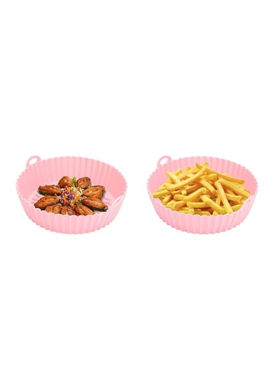 Silikon Airfryer Pişirme Kabı Hava Fritözü Kalıbı Çok Renkli