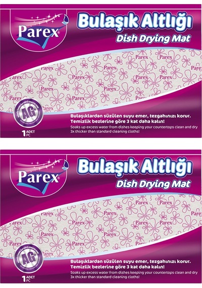 Bulaşık Altlığı 46 X 30 Cm İkili Set