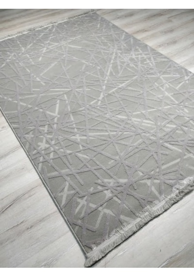 Yhome Luxor 2727Gri 160X230 Cm Saçaklı Salon Halısı