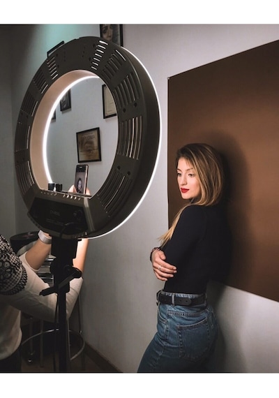 A+ Laxer Megalux Ring Light Led Işık Halkası 21 Inç 54 Cm Profesyonel Influencer Işığı Ve 210 Cm