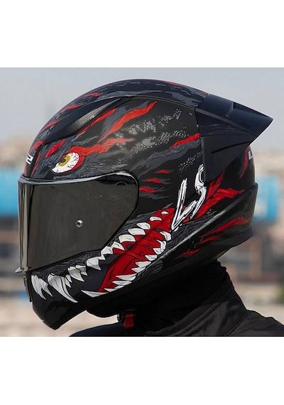 Ls2 Rapıd 2 Race Kaıju Fullface Motosiklet Kaskı Gri Camlı Siyah