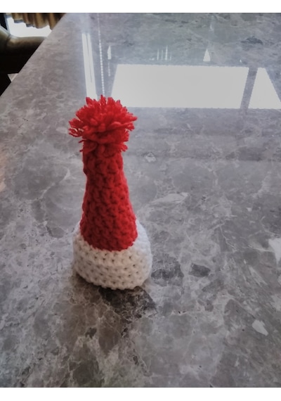 Noel Baba Yılbaşı Şapkası 10cm 3cm
