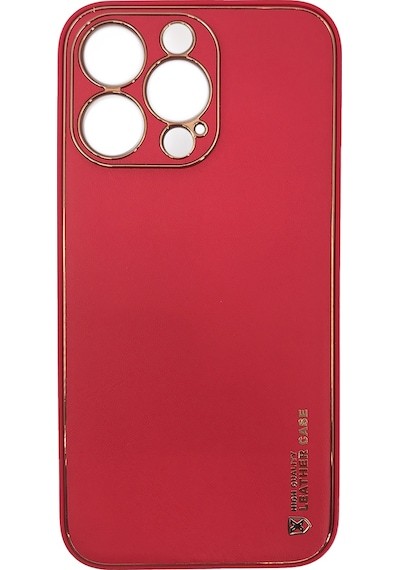 Nettech Apple Uyumlu iPhone 13 Pro Coco Leather Seri Arka Koruma Kılıf - Yeşil Yeşil