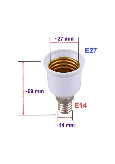 Nd E14 - E27 Duy Dönüştürücü Adaptör, E14 Duyu E27 Duya Dönüştürücü