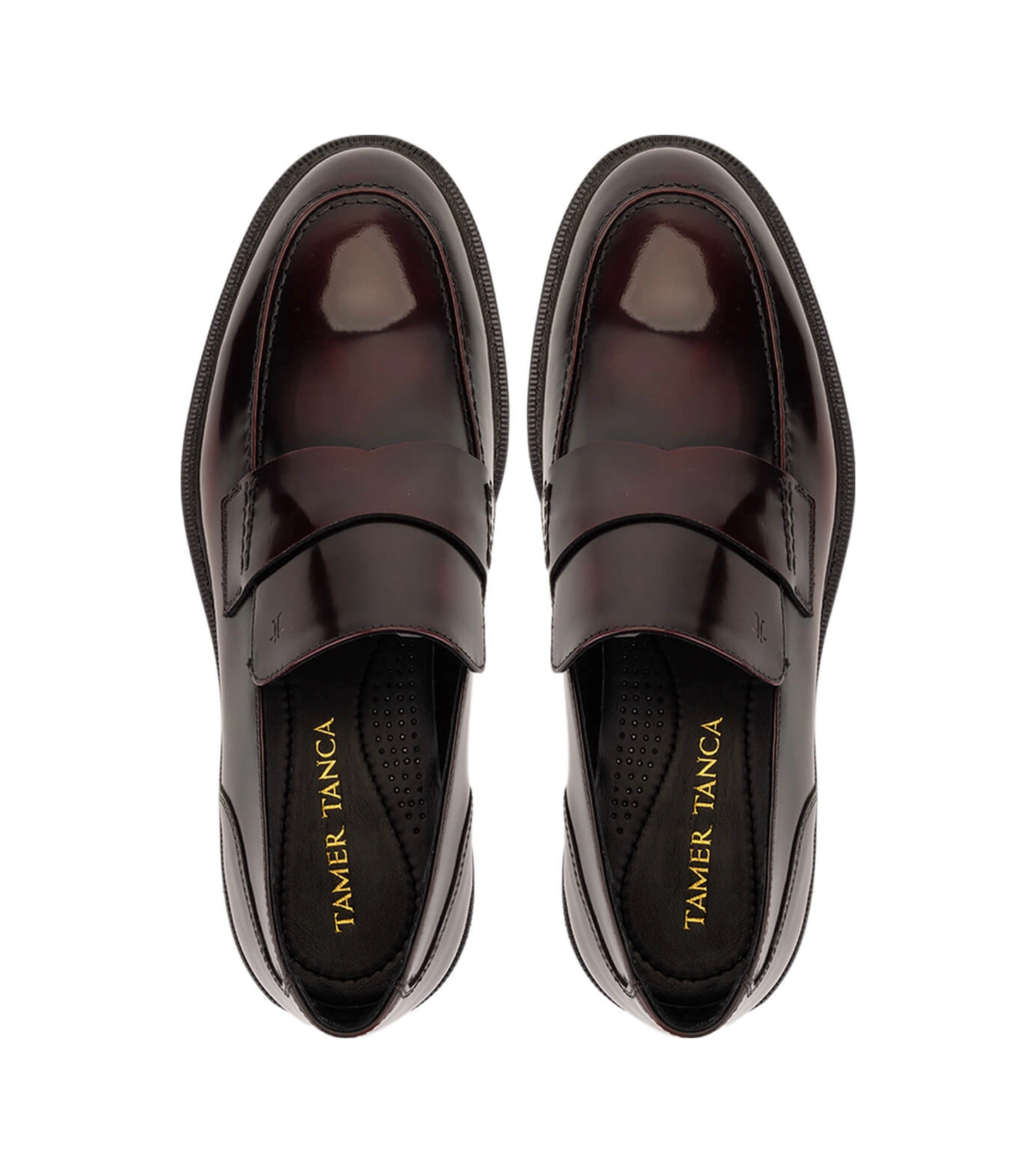 Tamer Tanca Erkek Hakiki Deri Bordo Loafer Ayakkabı 987 281 Erk Ayk Sk25-26 Bordo Acma Bordo