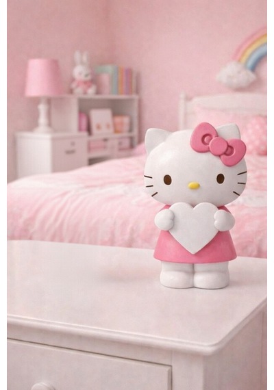 Hello Kitty Boyama Seti 3 Renk Boya Ve Fırça Çocuklara Ve Sevgililere