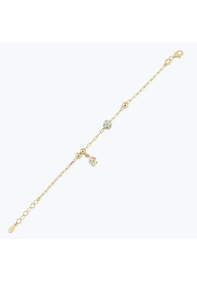 Altınbaş Altın Çocuk Kedi Bileklik Ajrbl0028-y-24754 Çok Renkli