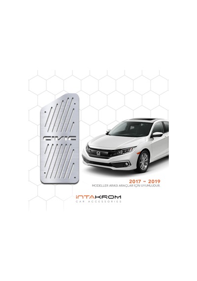 intakrom Honda Civic Krom Ayak Dinlendirme Pedalı - 2017 - 2020