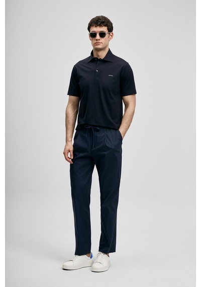 Lufian Hudson Smart Erkek Polo T-shirt 111040234 Lacivert