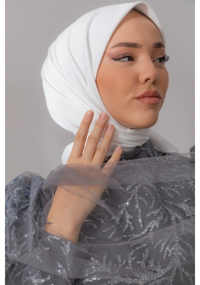 Silk Home Twill Eşarp 11343-58 Beyaz