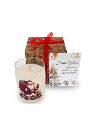 Yılbaşı Christmas Noel Hediyelik Kokulu Soya Mum