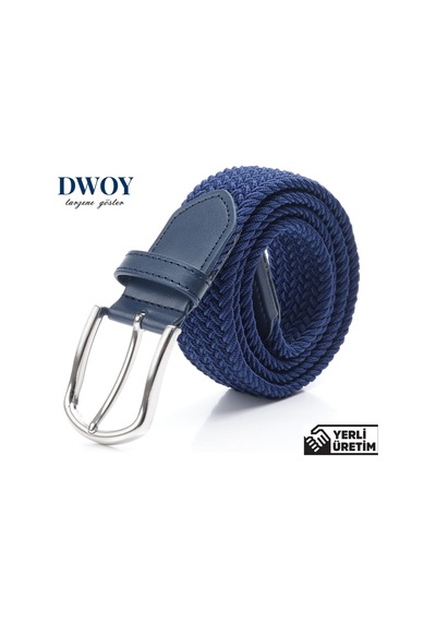 Dwoy Elastik Örgü Kemer Lacivert-921