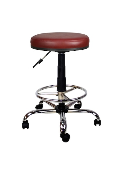 Bürocci Metal Ayaklı Yüksek Tabure-Bordo-2999T0102